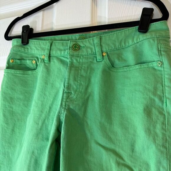 C. Wonder Skinny Crop Bright Green Denim Jeans Women’s Size 30 EUC - Picture 3 of 13
